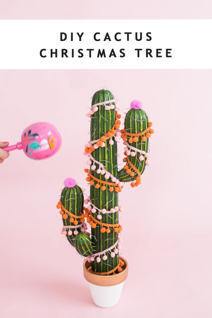 DIY Christmas Tree Cactus Idea You Will Absolutely Love — Sugar & Cloth