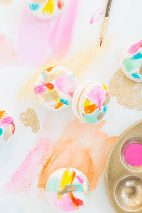 DIY Abstract Art Macarons