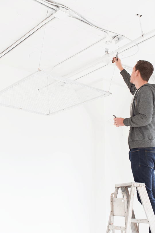 diy flowers hanging from ceiling