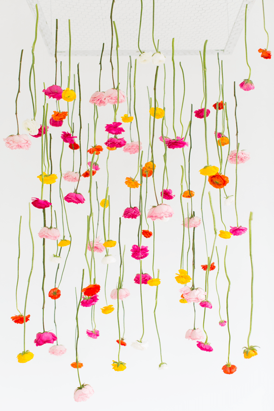 DIY Hanging Flower Installation - Sugar 