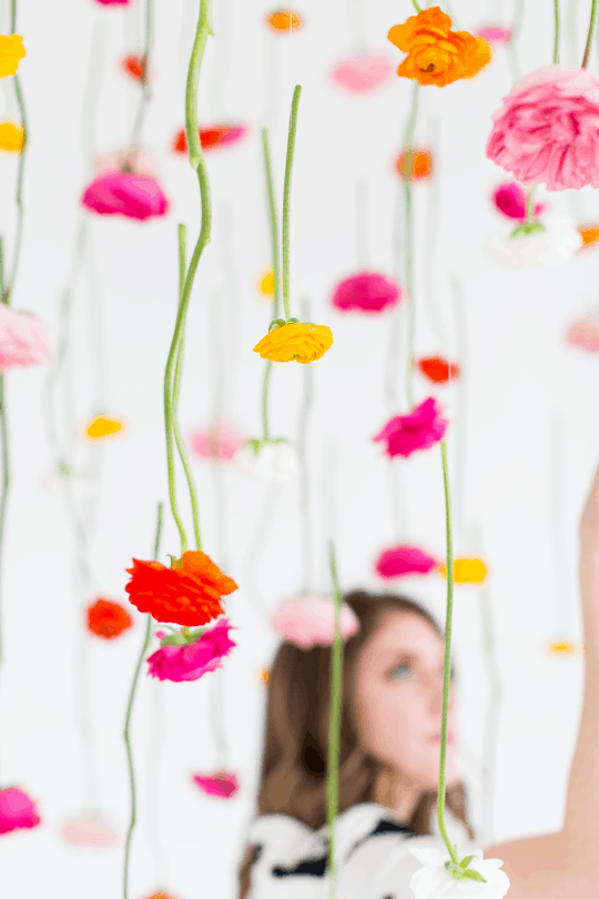 diy hanging flowers