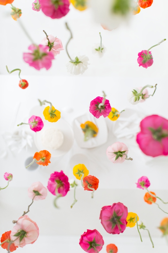 DIY hanging floral installation | sugar and cloth