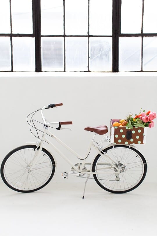 diy basket for bike