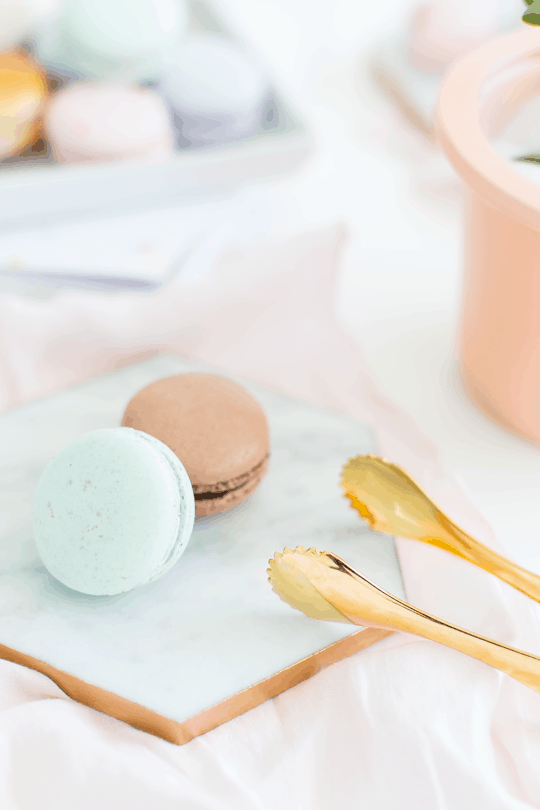 DIY gilded marble hexagon serving boards for under $5 | sugar & cloth