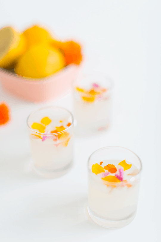 Edible Flower Lemon Jello Recipe