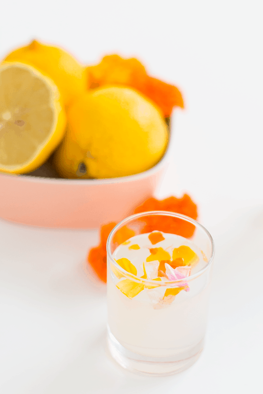 Edible Flower Lemon Jello Recipe