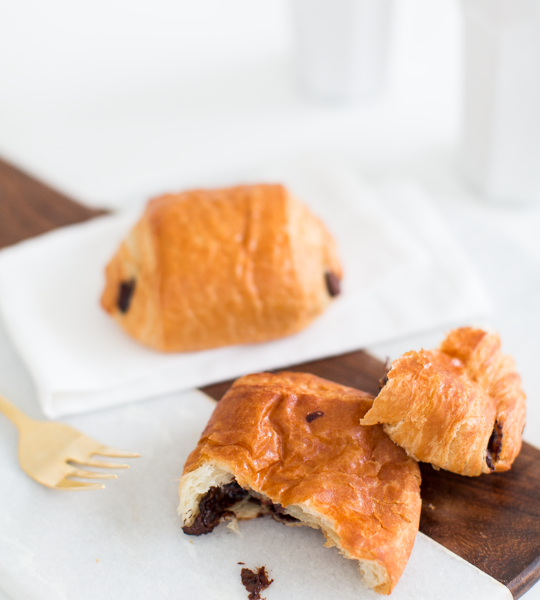 two ingredient chocolate croissant recipe | sugar & cloth