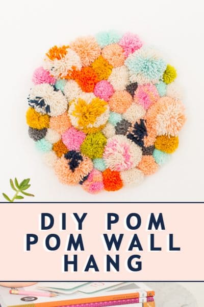 How To Make A Diy Pom Pom Wall Hanging Pom Pom Wall Art 4078