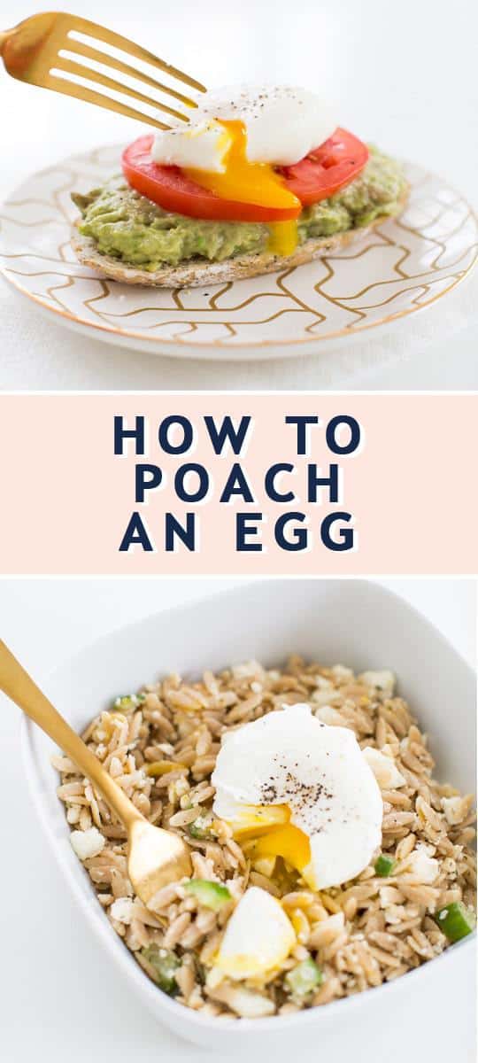 photo of how to poach an egg by top Houston lifestyle blogger Ashley Rose of Sugar & Cloth 
