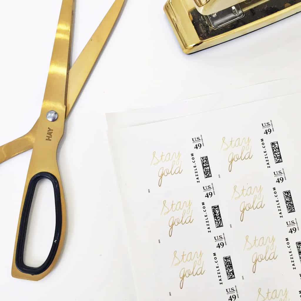 custom stay gold stamps