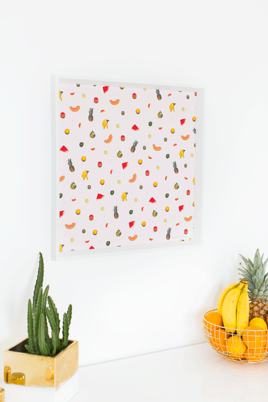 DIY printable fruit wall art | sugar & cloth