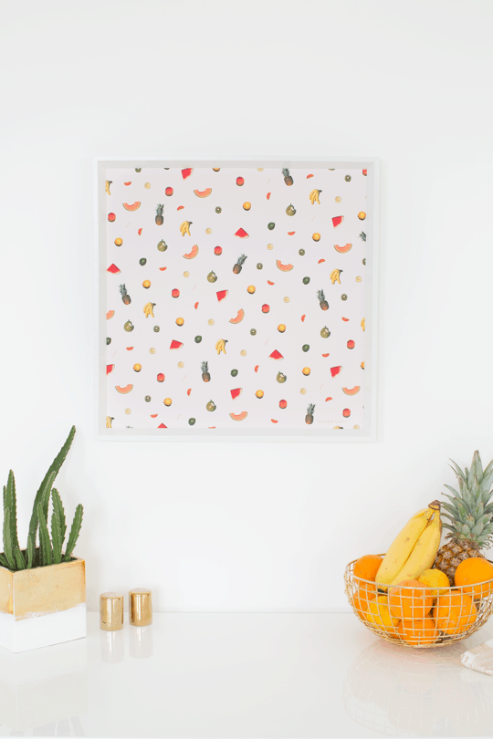 DIY printable fruit wall art | sugar & cloth