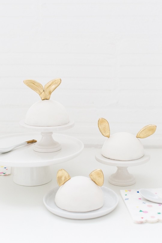 animal ear cake toppers