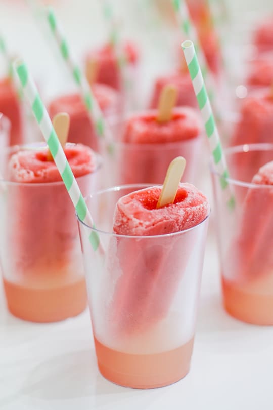 strawberry lemonade poptail recipe