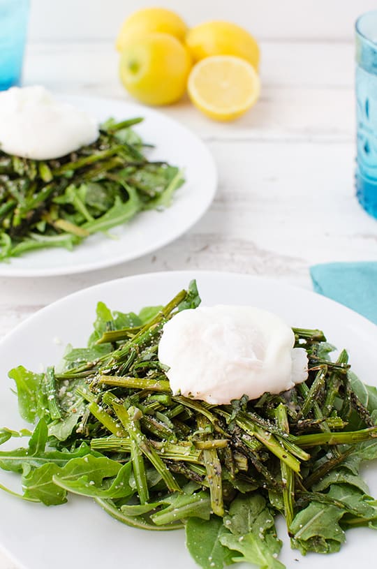 Asparagus & Poached Egg Salad Recipe | sugar & cloth