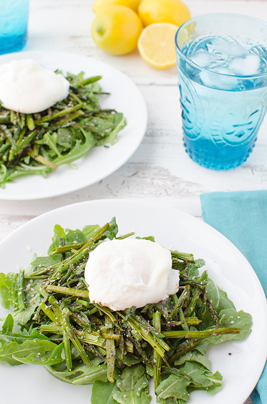 Asparagus & Poached Egg Salad Recipe | sugar & cloth