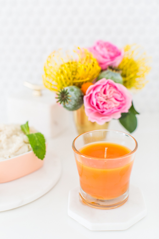 DIY vanilla orange mint body scrub recipe | sugar & cloth