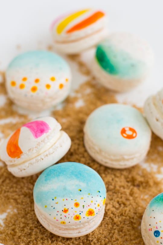 DIY beach macarons | sugar & cloth
