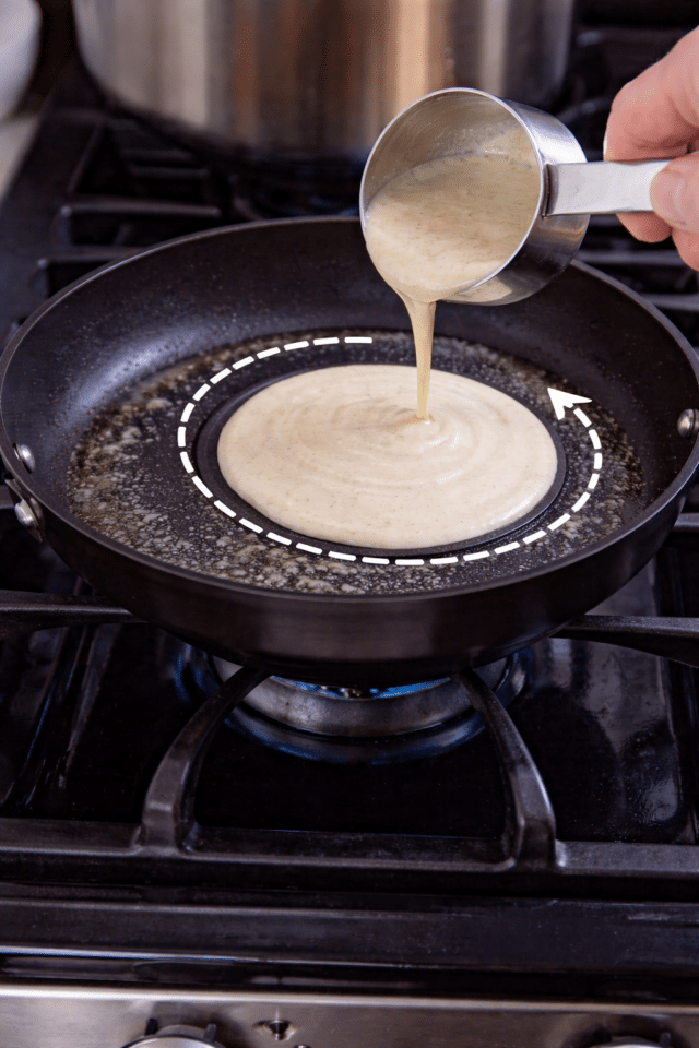 Almond Crepes with Strawberries and Chocolate Sauce