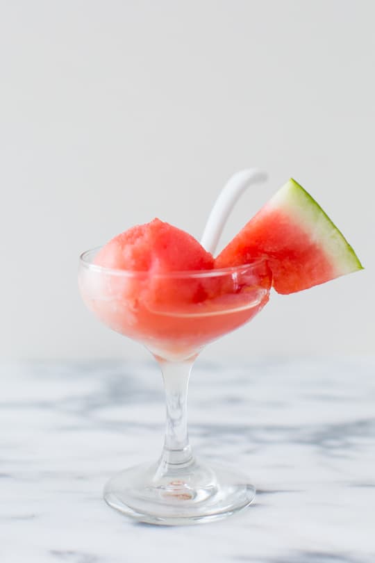 Sugar Free Spiked Watermelon Sorbet Recipe | sugar & cloth