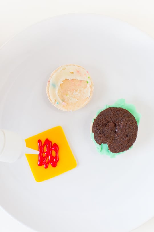 DIY mini cheeseburger and french fries with a mini milkshake to top it off! | sugar & cloth