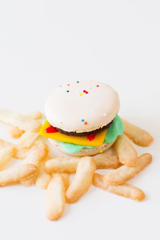 DIY mini cheeseburger and french fries with a mini milkshake to top it off! | sugar & cloth