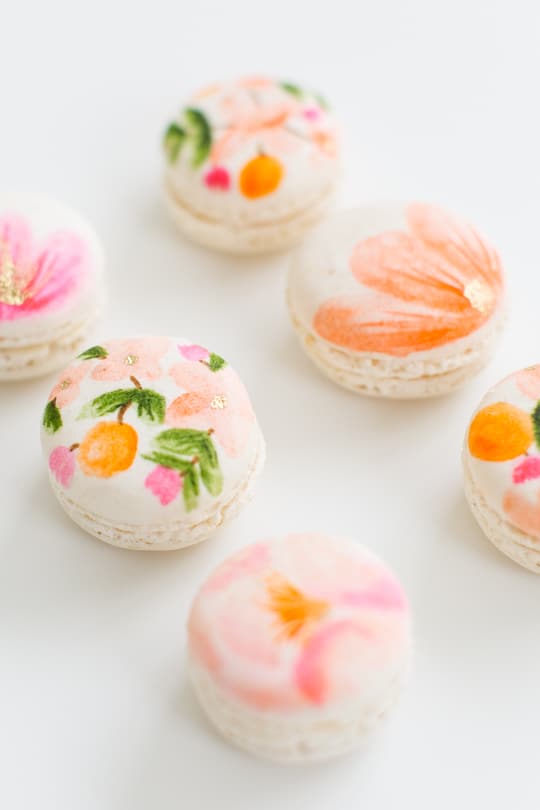 DIY floral macarons | sugar & cloth