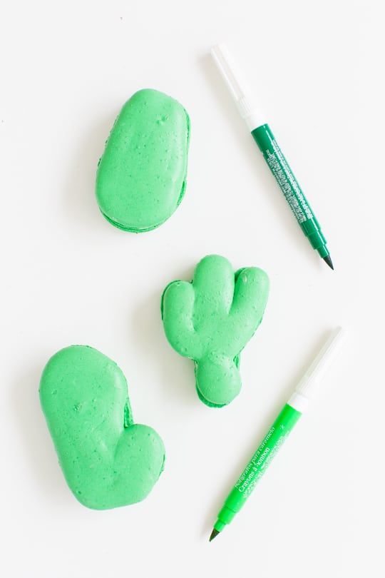 DIY potted cactus macarons | sugar & cloth