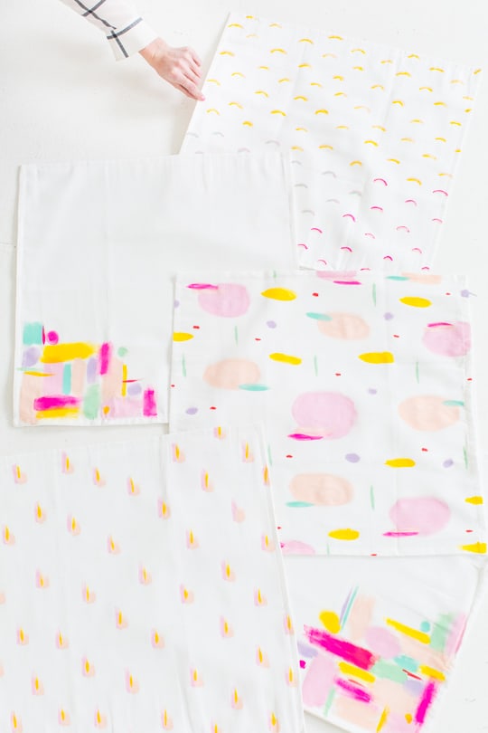 DIY pattern throw pillows | sugar & cloth