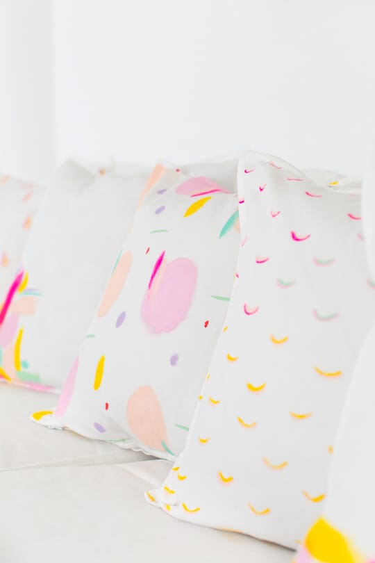 DIY pattern throw pillows | sugar & cloth