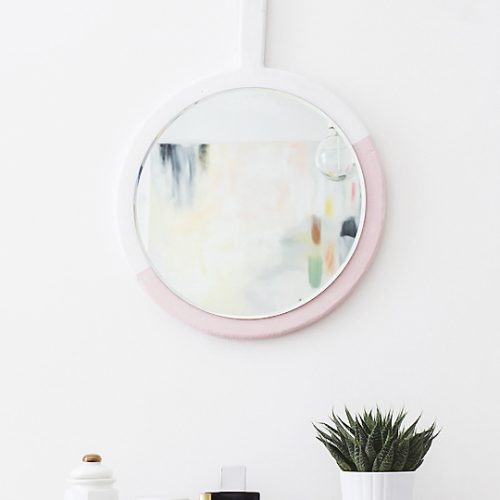 DIY Hanging Mirror - Sugar & Cloth