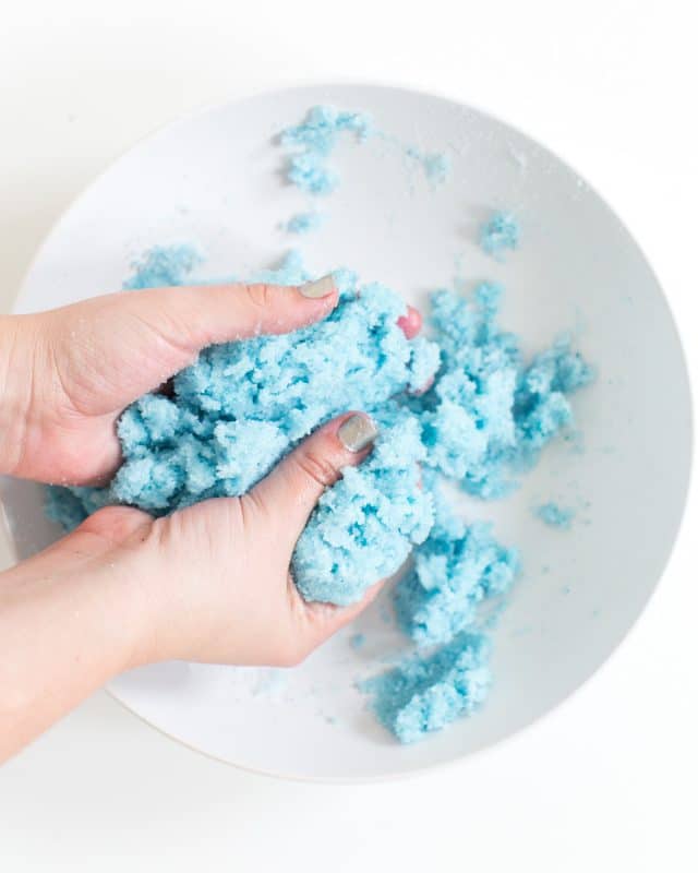 photo of how to mix in color to your diy sand art sugar scrub by top Houston lifestyle blogger Ashley Rose of Sugar & Cloth