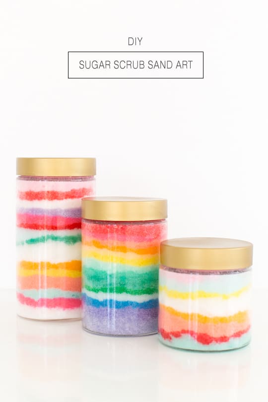 DIY sugar scrub sand art - Sugar & Cloth