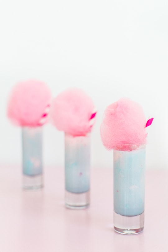 cotton candy ice cream shots - Sugar & Cloth