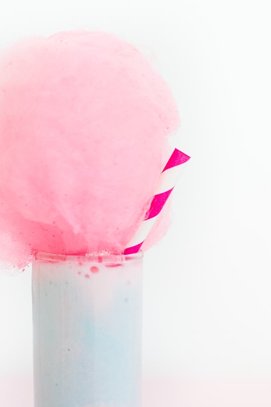 cotton candy ice cream shots - Sugar & Cloth