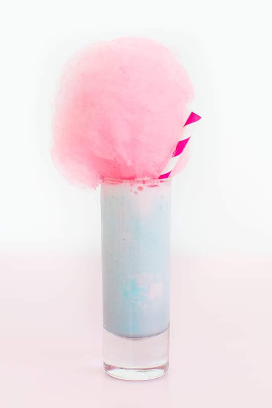 cotton candy ice cream shots - Sugar & Cloth