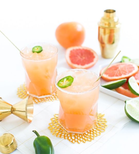 simple spicy paloma recipe #sipsforsummer - Sugar & Cloth