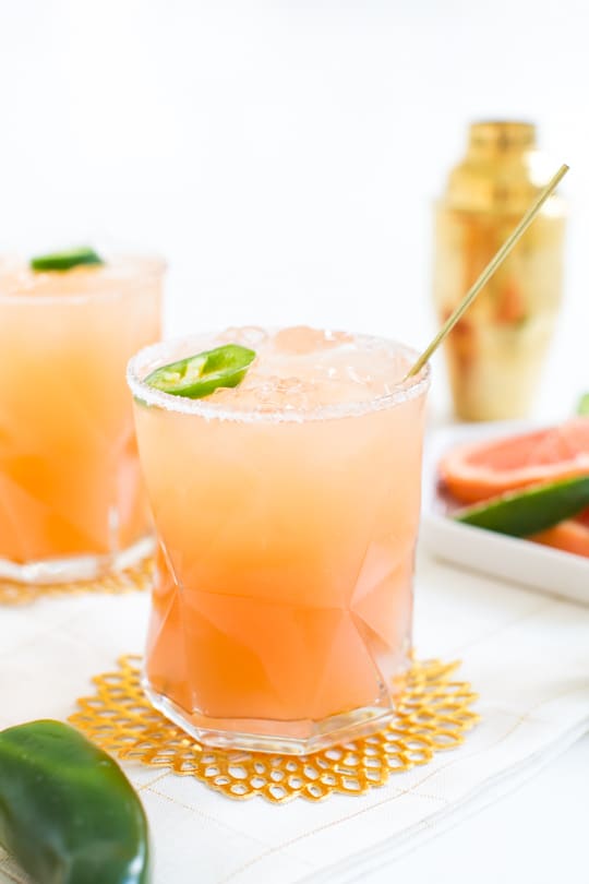 simple spicy paloma recipe #sipsforsummer - Sugar & Cloth