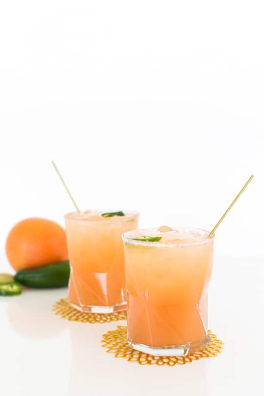 simple spicy paloma recipe #sipsforsummer - Sugar & Cloth