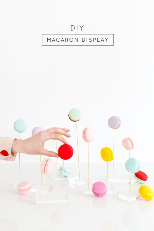 DIY macaron display - Sugar & Cloth