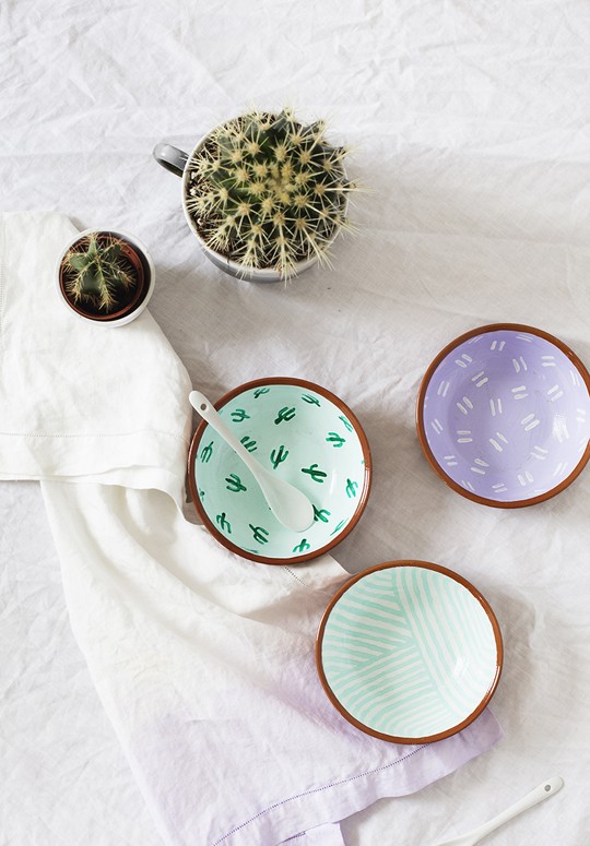 DIY Pattern Bowls - Sugar & Cloth