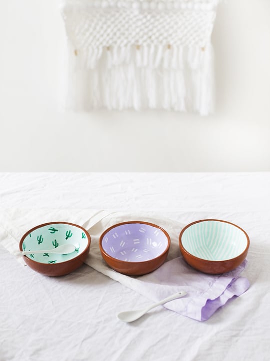 DIY Pattern Bowls - Sugar & Cloth