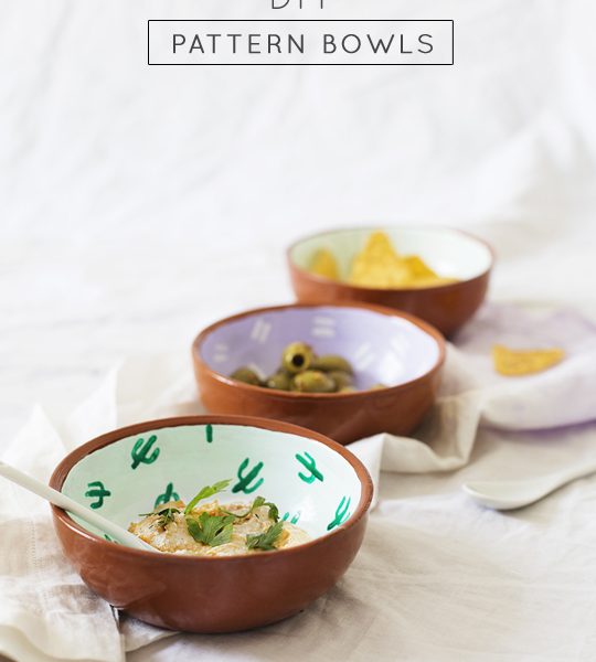 DIY Pattern Bowls - Sugar & Cloth