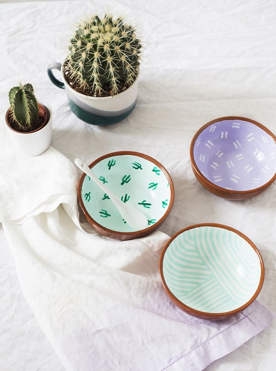 DIY Pattern Bowls - Sugar & Cloth