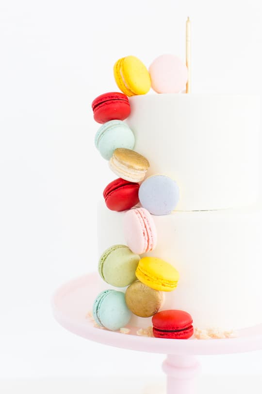 DIY Macaron Cake - Sugar & Cloth - Ashley Rose