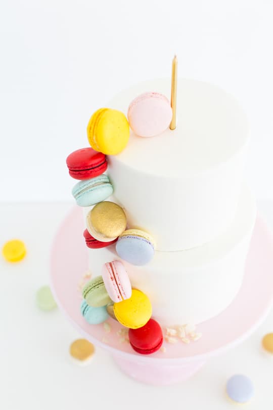 DIY Macaron Cake - Sugar & Cloth - Ashley Rose