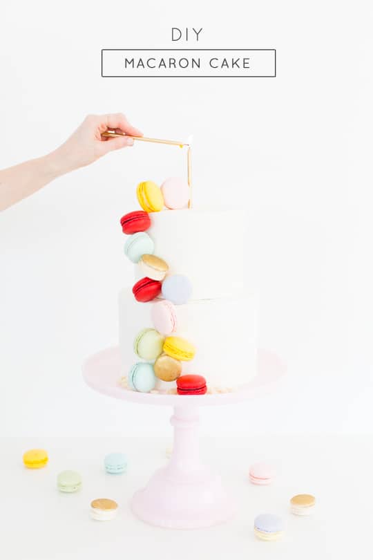 DIY Macaron Cake - Sugar & Cloth - Ashley Rose