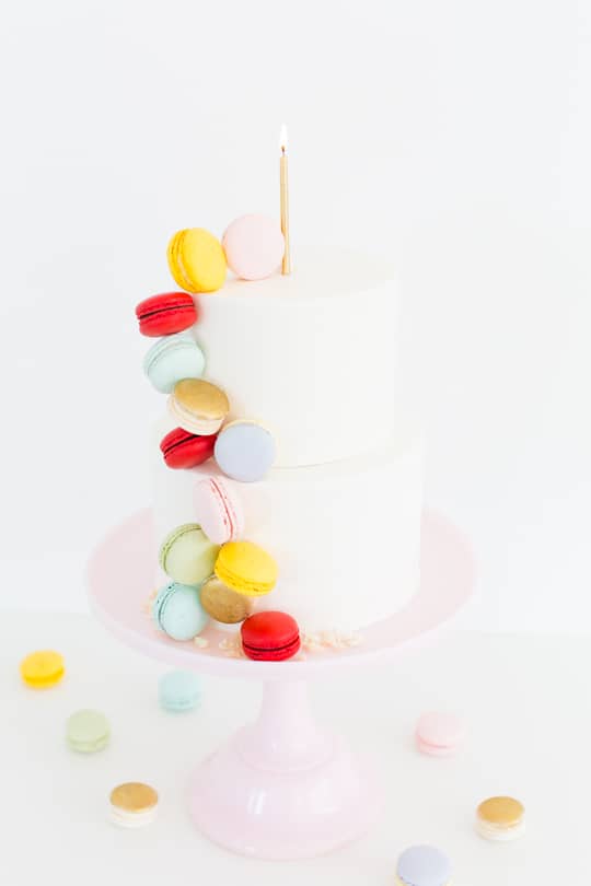 DIY Macaron Cake - Sugar & Cloth - Ashley Rose