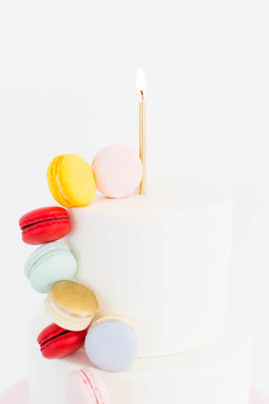 DIY Macaron Cake - Sugar & Cloth - Ashley Rose