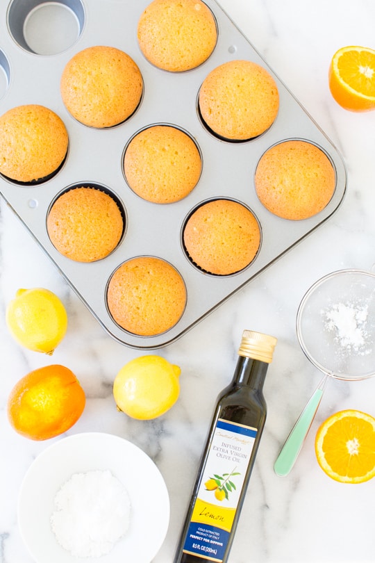 lemon orange olive cupcake recipe - sugar & cloth